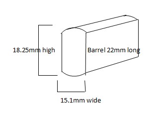 Image of the Combination lock measurements