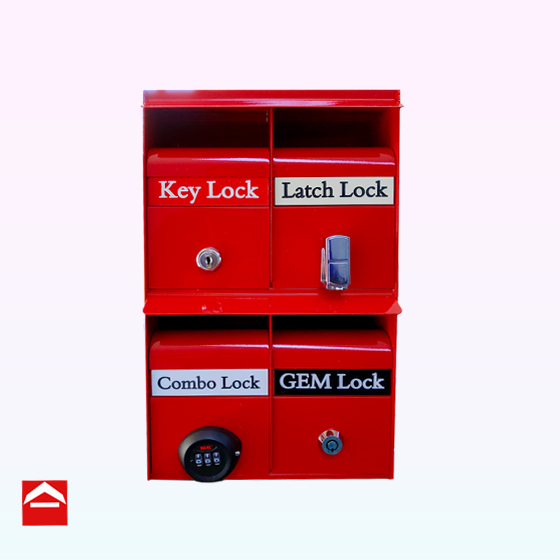 Image of four different types of locks we use.