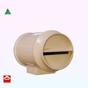Milk Can Rear Opening Aluminium letterbox 200diameter x 300d (213)