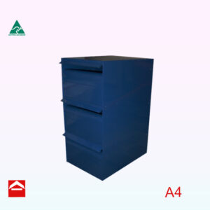 Image of bank of 3 rear open letterboxes 1wx3h.