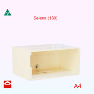 Rectangular rear open letterbox with open front for customers front plate and brick work 350w x 175h x 245d