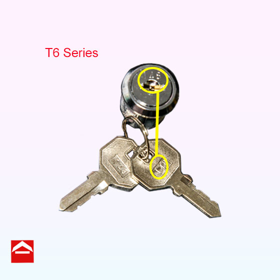 Imported lock with 2 keys T6 Series