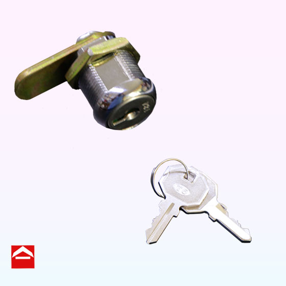 T6 Lock and two keys on a key ring