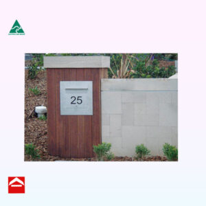 Image of a stainless steel front plate with weather visor and front opening with laser cutting.